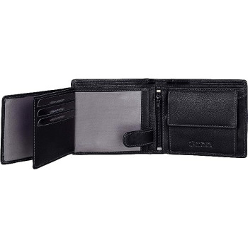Urban Forest Oliver Leather Wallet For Men With 6 Card Slot, Black