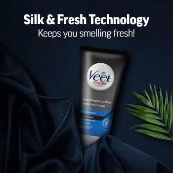 Veet Hair Removal Cream for Men, Sensitive Skin, 50g Each, Pack of 3