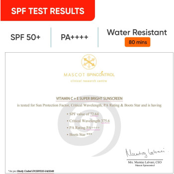 Dot & Key SPF 50 Sunscreen With Vitamin C & E, For Glowing Skin, No White Cast, UVA/B And Blue Light Protection, 50g