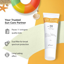 Brinton UV Doux Face & Body Sunscreen Gel SPF 50 With Matte Finish And Water-Resistant, 50g