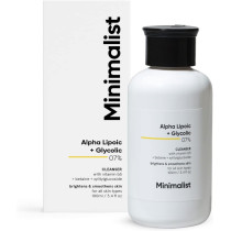 Minimalist Brightening Face Wash Brightening With Vitamin B5, Glycolic Acid and Alpha Lipoic Acid for Glowing Skin, 100ml