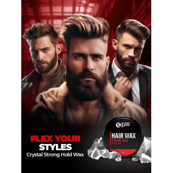 Beardo Hair Wax Strong Hold With Natural Crystal Wax, 100g