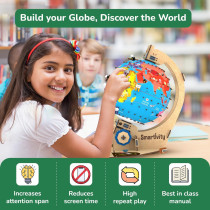 Smartivity Globe Trotters DIY Educational Toy With Interactive Learning, Blue