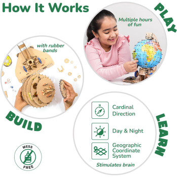 Smartivity Globe Trotters DIY Educational Toy With Interactive Learning, Blue