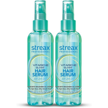 Streax Professional Vitariche Gloss Hair Serum With Pack of 2 for For Gorgeous & Shiny Hair, 100ml