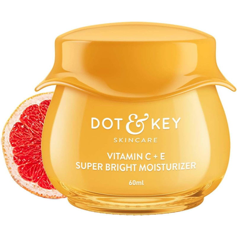 Dot & Key Face Moisturizer Cream With Vitamin C And E, Hydrating and Brightening Skin, 60ml