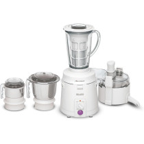 Sujata Multimix Mixer Grinder, 900W With Juicer And Coconut Milk Extractor Attachment And 3 Jars, White