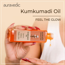 Auravedic Kumkumadi Face Oil for Glowing Skin With Authentic Kerala Formula, 100ml
