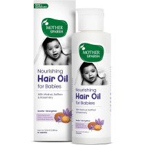 Mother Sparsh Ayurvedic Baby Hair Oil Enriched With 21 Herbs & Oils for Tender Scalp & Hair, 100ml