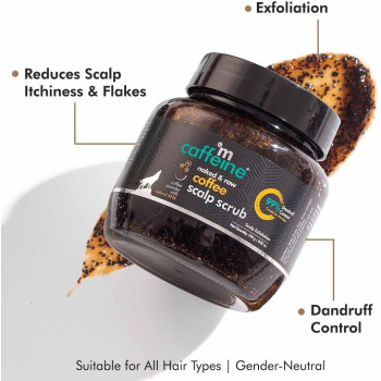 Mcaffeine Anti Dandruff Coffee Scalp Scrub For Men And Women, Exfoliates, Reduces Flakes And Itchiness, For All Scalp Types, Sulfate And Paraben Free 250gm