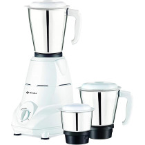 Bajaj Rex 500w Mixer Grinder With 4 Piece Set, White/Black