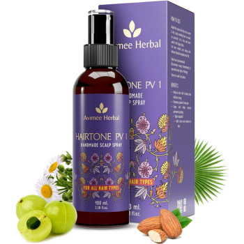 Avimee Herbal Hair Tone PV1 Scalp Spray, Promotes Hair Growth, Soothes Itchiness And Reduces Dandruff, 100ml