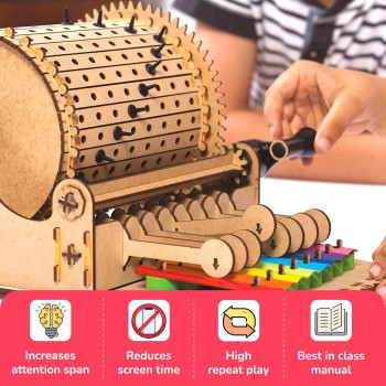 Smartivity Mechanical Xylofun Music Fun With Mechanical STEM Kit for Creating and Playing a Xylophone