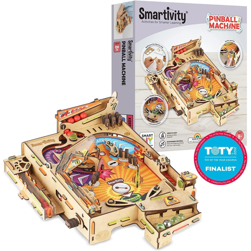 Smartivity iWorld Australia Pinball Machine Educational DIY Toy, Multicolor