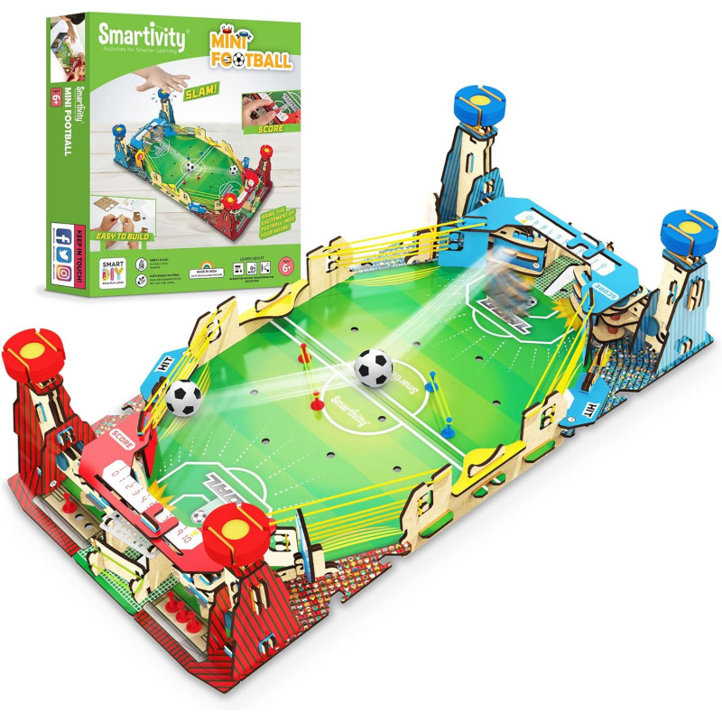 Smartivity Mini Football Soccer Table DIY STEM Kit, Educational And Construction Game for Kids 6 to 14 years, Ideal Gift for Boys & Girls