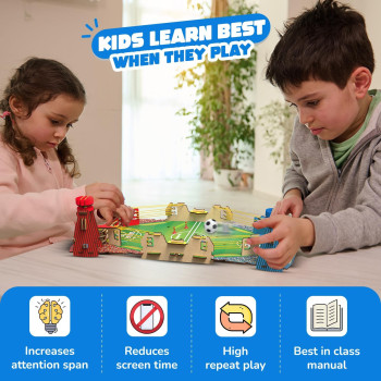 Smartivity Mini Football Soccer Table DIY STEM Kit, Educational And Construction Game for Kids 6 to 14 years, Ideal Gift for Boys & Girls