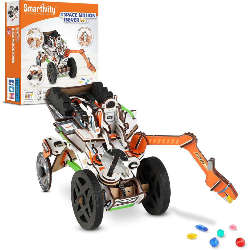 Smartivity Moon Mission Rover, STEM DIY Toy for Kids 6 to 14 years, Educational Construction Activity for Boys & Girls, Ideal Birthday Gift