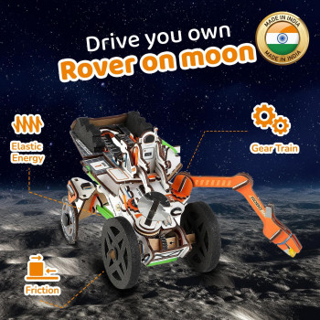 Smartivity Moon Mission Rover, STEM DIY Toy for Kids 6 to 14 years, Educational Construction Activity for Boys & Girls, Ideal Birthday Gift