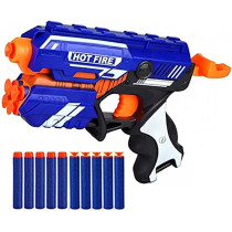 Toy Land Blaze Storm Manual Soft Bullet Gun with 10 Pcs Soft Bullets for Children for Girls and Boys, Multicolour
