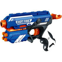 Toy Land Blaze Storm Manual Soft Bullet Gun with 10 Pcs Soft Bullets for Children for Girls and Boys, Multicolour