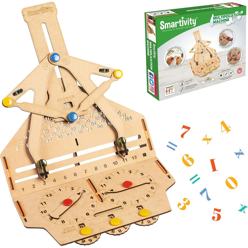 Smartivity Fidget Digit Multiplication Machine Educational DIY Toy, Green