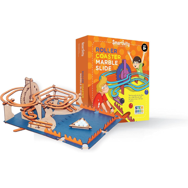 Smartivity Roller Coaster Marble Slide, STEM Educational Toy for Kids 8+ Years