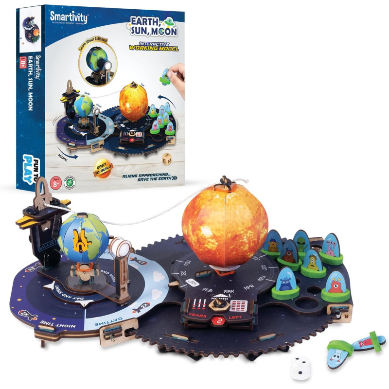 Smartivity DIY Space Shooters STEM Fun Toy, Educational & Construction Based Activity Game Kit for Boys & Girls 8 to 14 Years