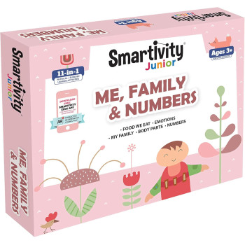 Smartivity Junior Me Educational DIY Toy, Family and Numbers Educational DIY Toy, Pink