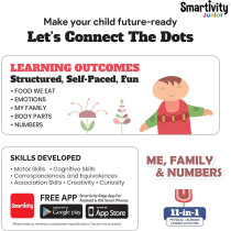 Smartivity Junior Me Educational DIY Toy, Family and Numbers Educational DIY Toy, Pink