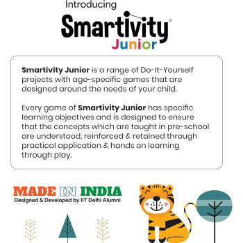 Smartivity Junior Shapes and Opposites Educational DIY Toy, Beige