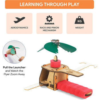 Smartivity Gear Propeller Flying Machine STEM Educational DIY Fun Toys, Construction based Activity Game for Kids 6 to 14, Gifts for Boys & Girls