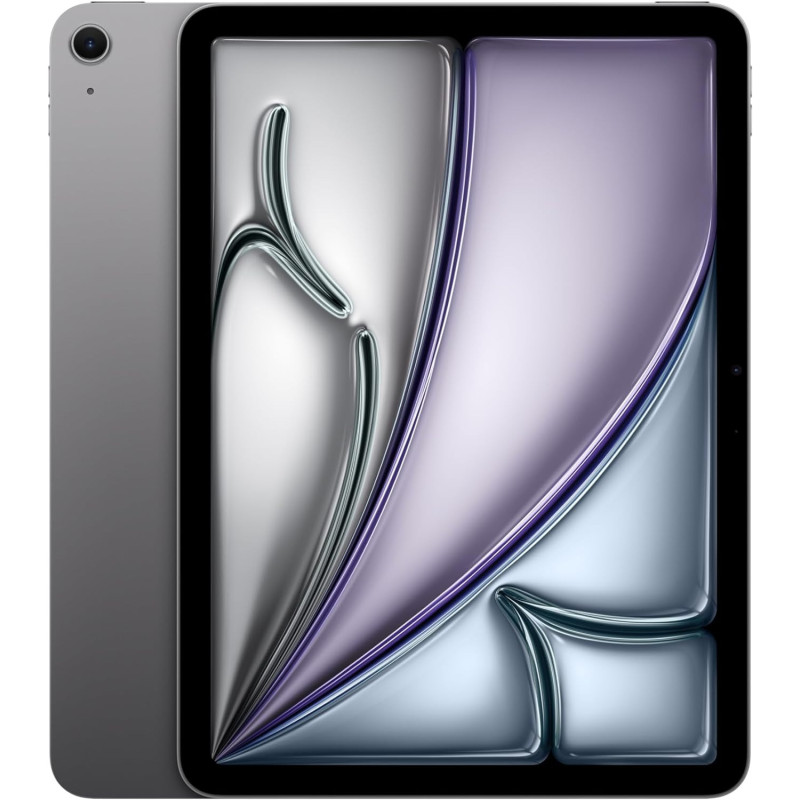 Apple iPad Air 6th Generation, M2 chip, 11 inch Liquid Retina Display, 128GB storage, Wifi, 12MP Camera with Face ID, Space Grey, MUWC3