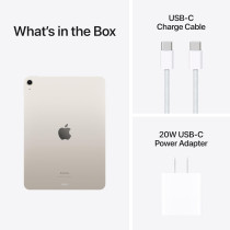 Apple Ipad Air 6th Gen, 11 inch, 128 GB, M2 chip, Wifi, Liquid Retina Display, Starlight MUWE3