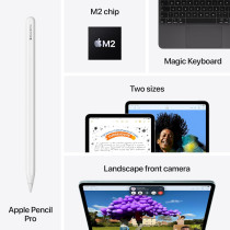 Apple Ipad Air 6th Gen, 13 inch, 256 GB, M2 chip, Wifi, Liquid Retina Display, Blue MV2F3, 1 Year Warranty