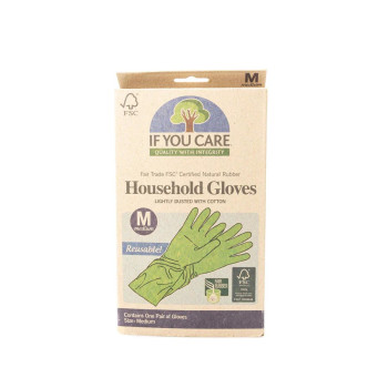 If You Care Fair Rubber Extra Long Gloves, Meduim Size