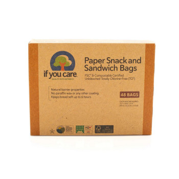 If You Care Paper Snack And Sandwich Bags, 48 Bags