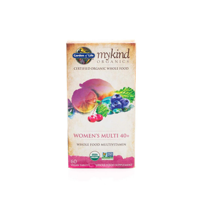 Garden Of Life Mykind Organic Womens 40 Plus Multivitamin Tablets, 60 Vegan Tablets