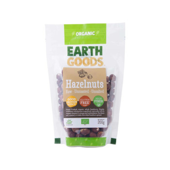 Earth Goods Hazelnuts Raw Uroasted Unsalted 200g