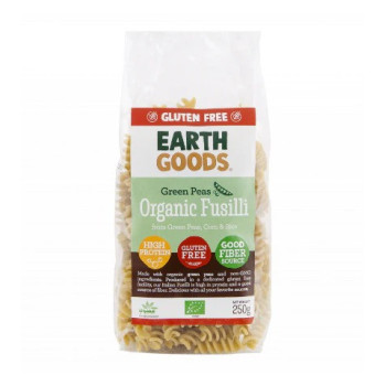 Earth Goods Organic Green Peas Fusilli Pasta 250g