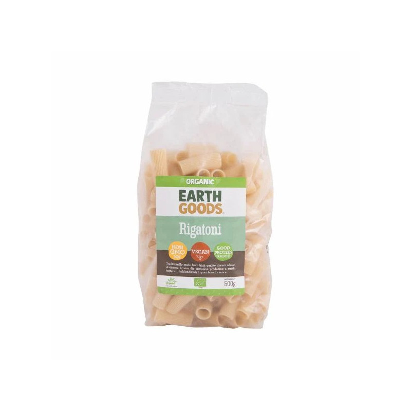 Earth Goods Organic Rigatoni Pasta 500g
