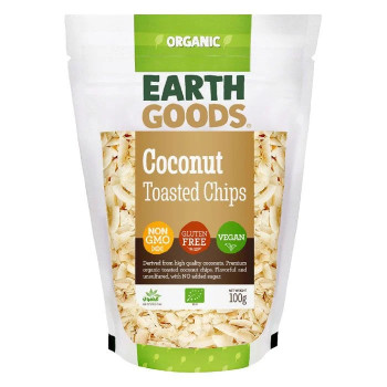 Earth Goods Organic Coconut Toasted Chips 100g