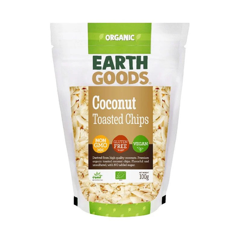 Earth Goods Organic Coconut Toasted Chips 100g