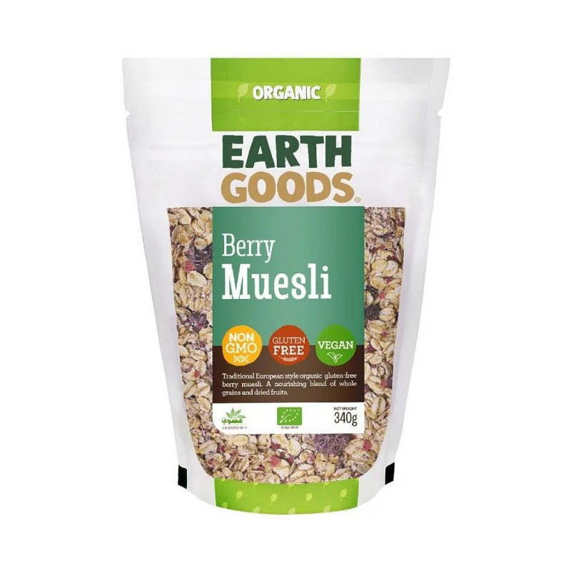 Earth Goods Organic Gluten free Berry Muesli 340g