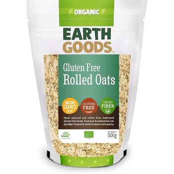 Earth Goods Organic Oat Flakes Gluten Free 500g