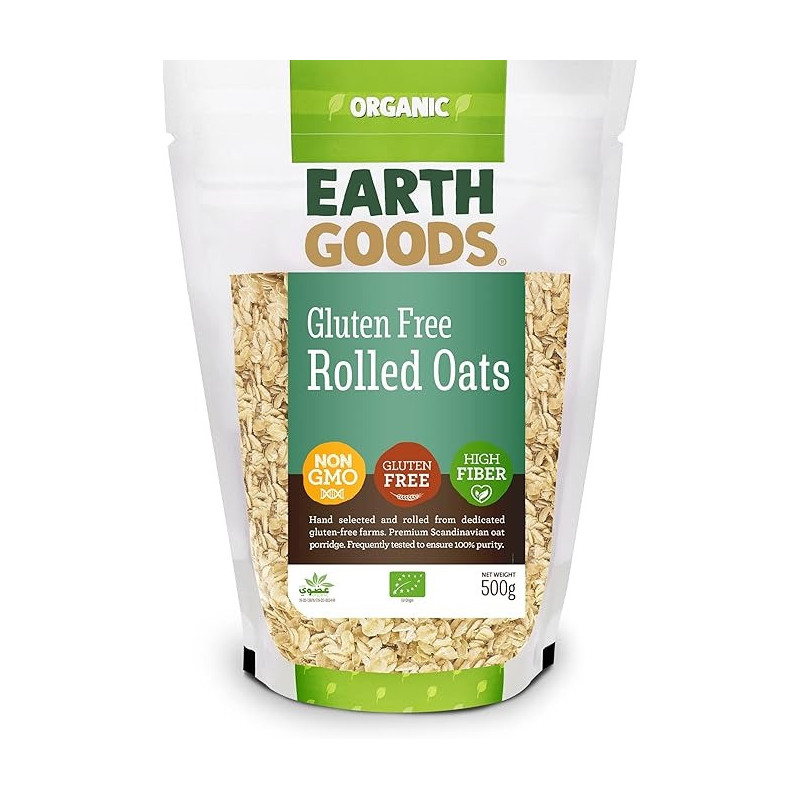 Earth Goods Organic Oat Flakes Gluten Free 500g