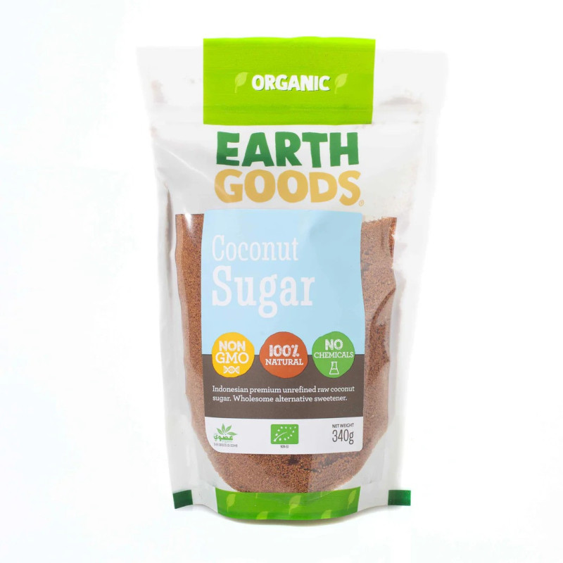 Earth Goods OrganicCoconut Sugar Unrefined 340g