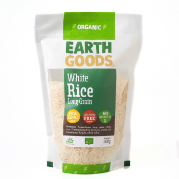 Earth Goods Organic Long Grain White Rice 500g