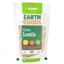 Earth Goods Organic Green Lentils, 340g
