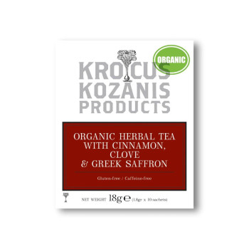 Nabta Organic Herbal Tea With Cinnamon Clove And Greek Saffron, 18 g