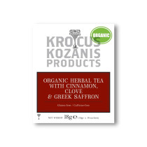 Nabta Organic Herbal Tea With Cinnamon Clove And Greek Saffron, 18 g